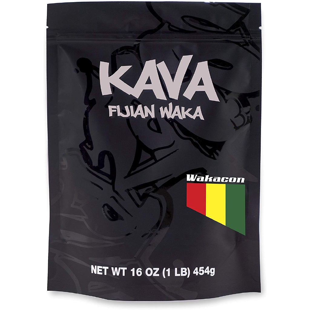 Wakacon KAVA WAKA Powder - Fijian Noble Premium Quality Kava Root (16oz)