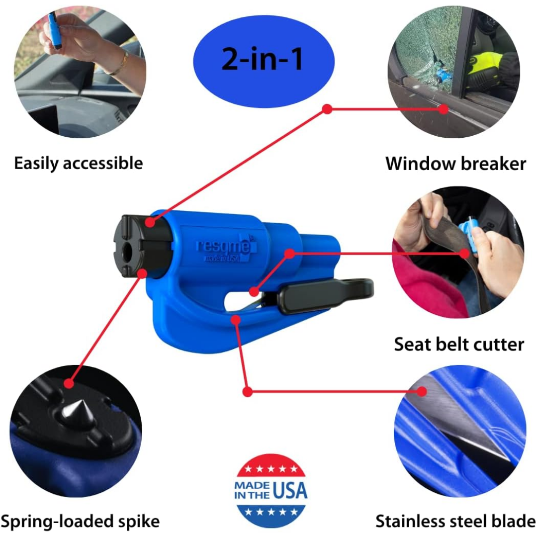 Resqme 2-in1 Emergency Keychain Car Escape Tool