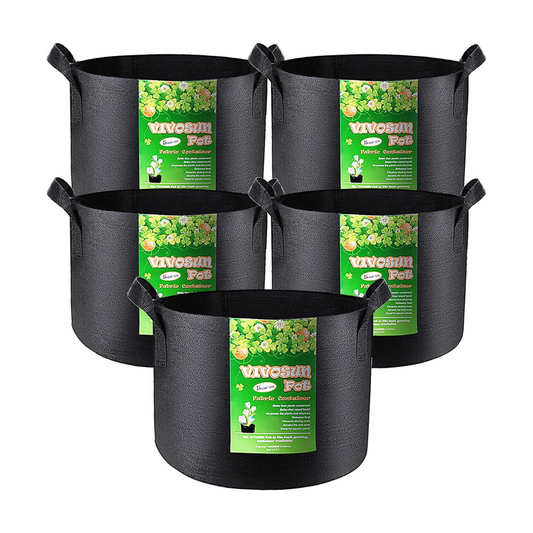 Vivosun Grow Bags 5 Gallon Heavy Duty 5 Count
