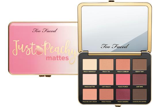 Authentic Too Faced Just Peachy Mattes, Velvet Matte Eye Shadow Palette