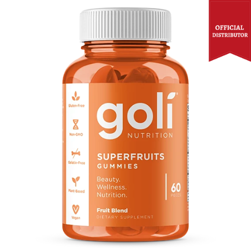 Goli Nutrition Superfruits Gummies 60 Pieces, 1 Bottle