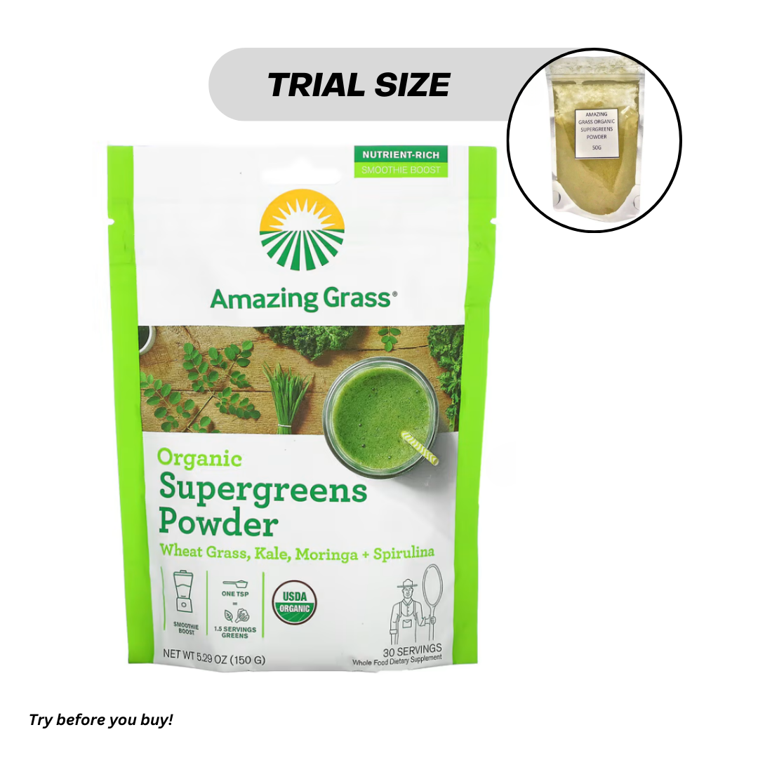 Amazing Grass Super Greens Booster Powder Spirulina, Moringa, Wheat Grass & Kale