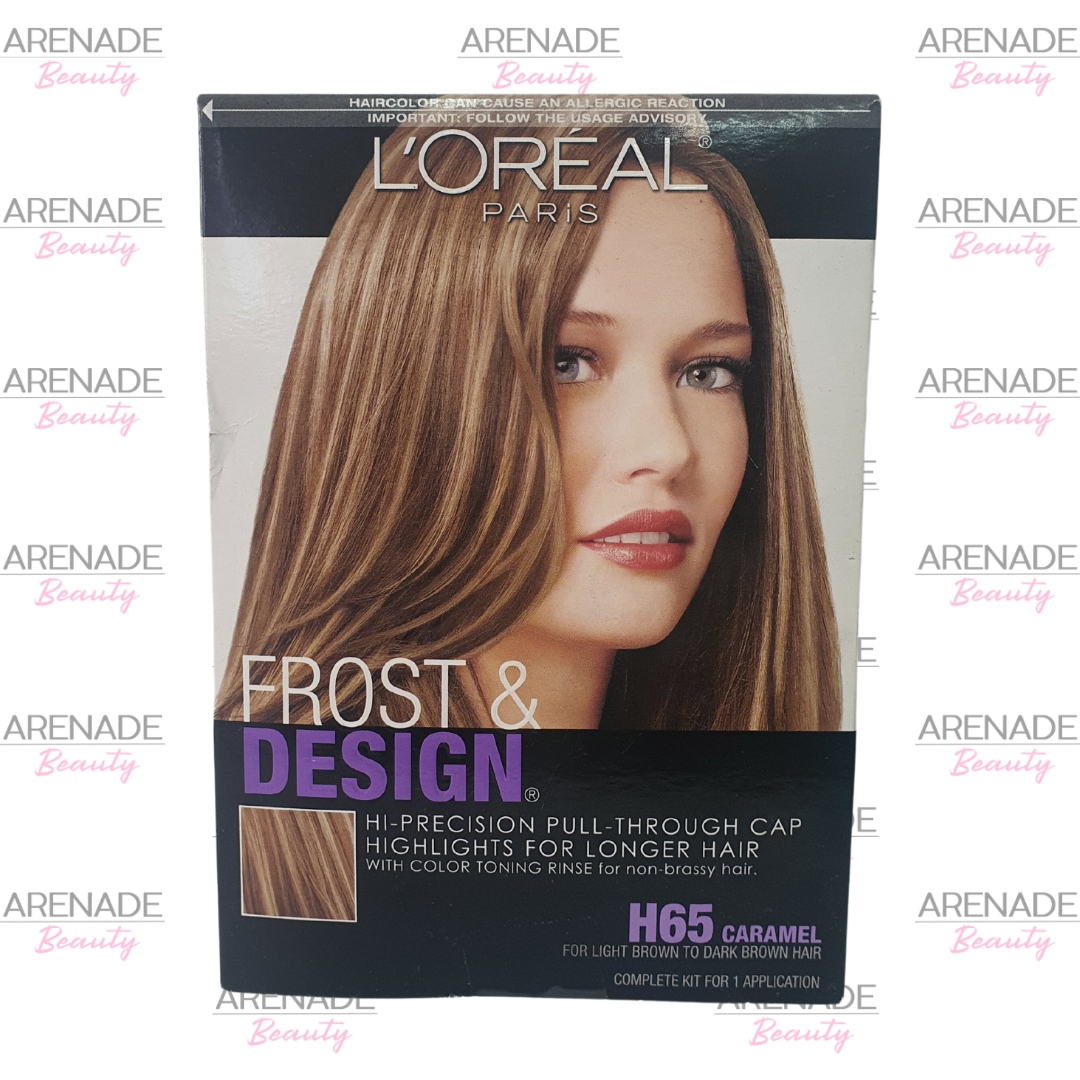L'Oreal Paris Frost and Design H65 Caramel for Light Brown to Dark Brown Hair 1 Count