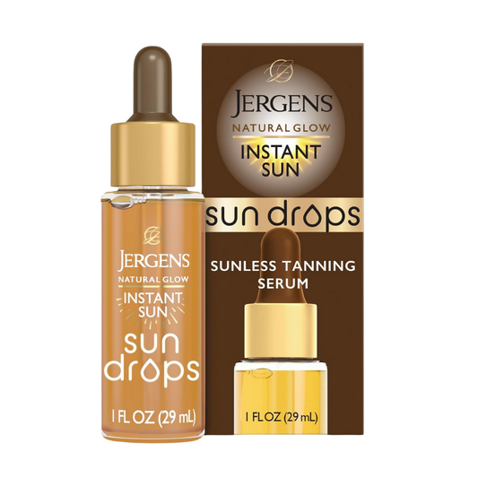 Jergens Natural Glow Instant Sun Drops Sunless Tanning Serum, 1 oz / 29 ml