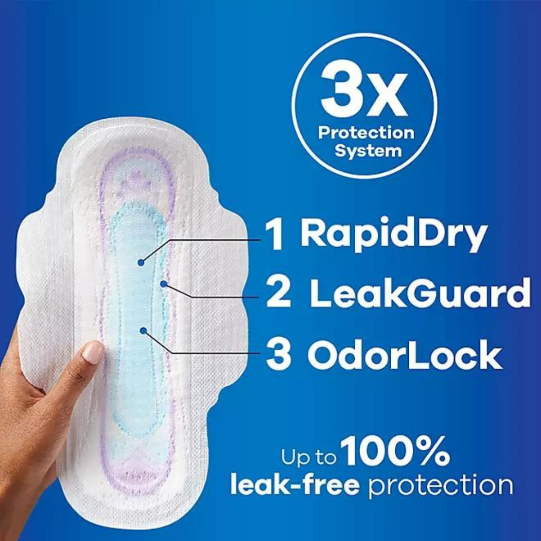Always Ultra Thin Long Super Pads with Flexi-Wings Size 2 (92 Pads)