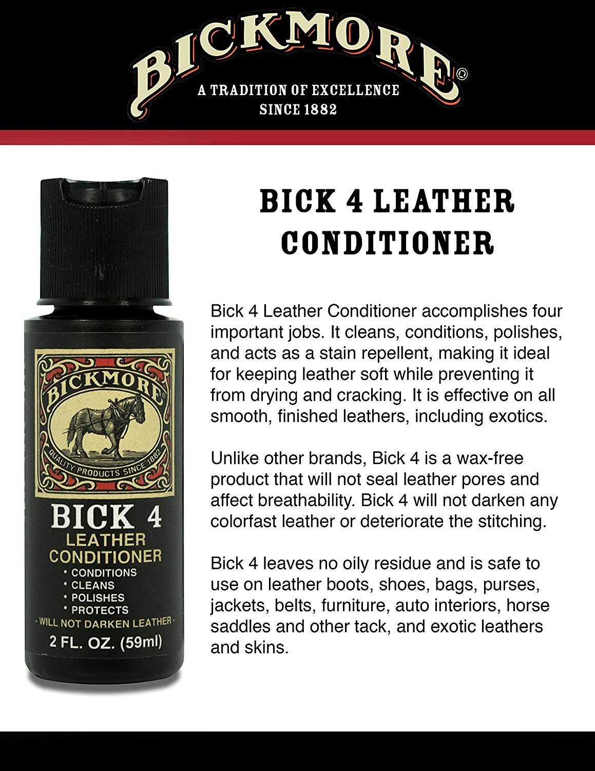 Bick 4 Leather Conditioner and Leather Cleaner 2 oz