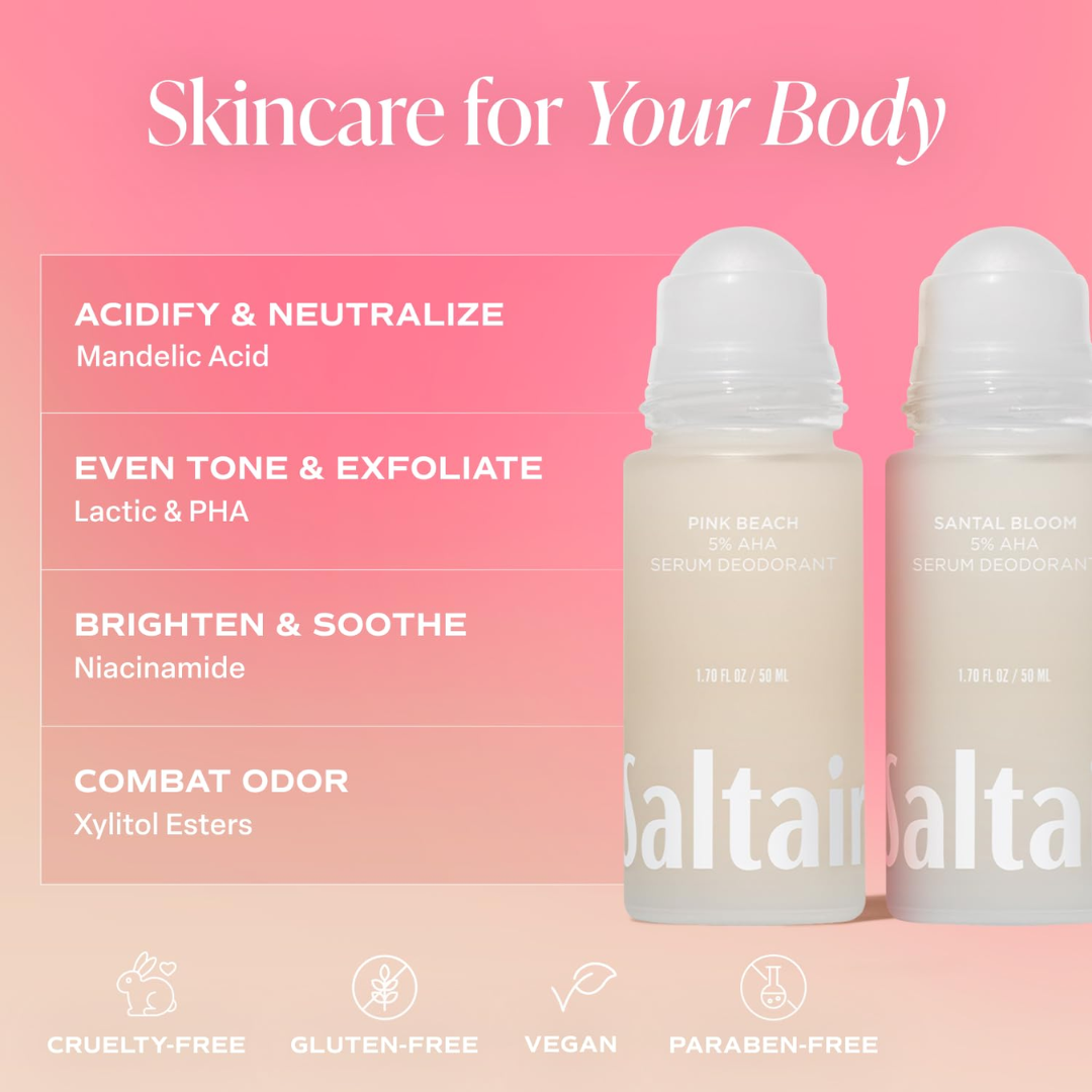 Saltair AHA Serum Deodorant, 1.70 oz / 50 ml (DAMAGED BOTTLE)