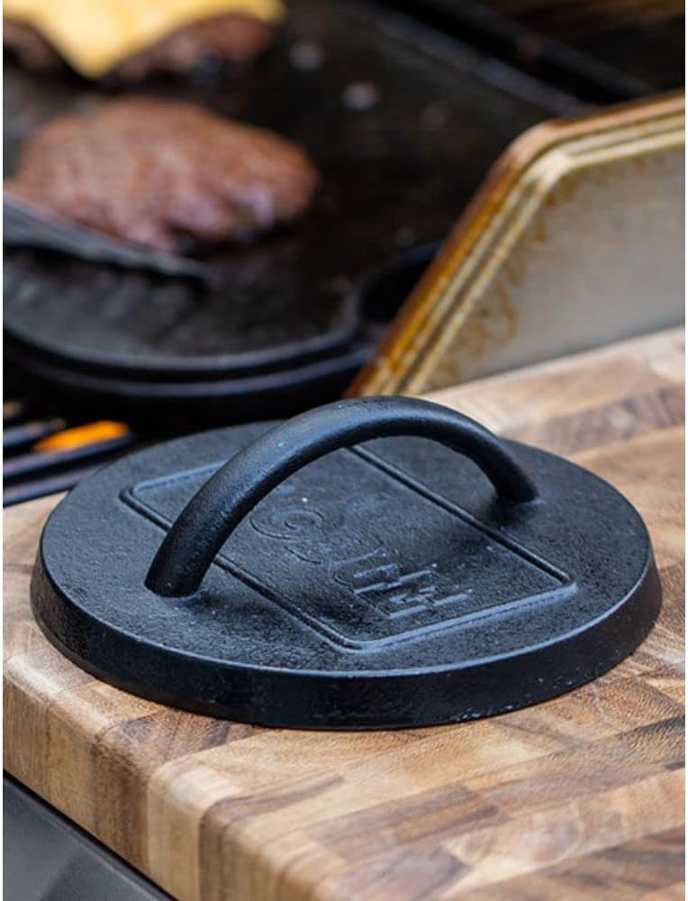 LODGE Cast Iron Burger Press 6.25 inch 15.8 cm