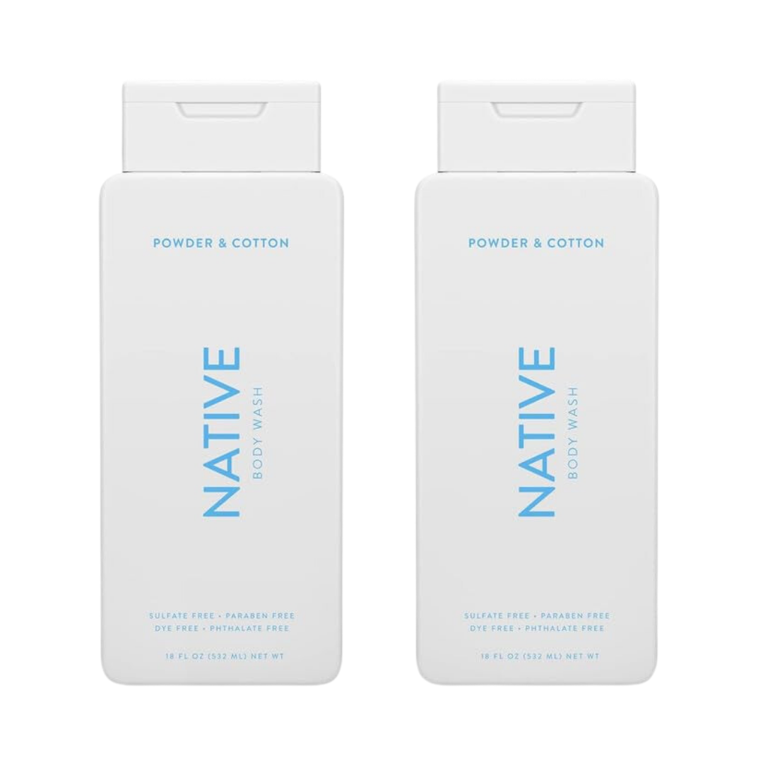 Native Body Wash Powder & Cotton 18 fl. oz. (532 mL)