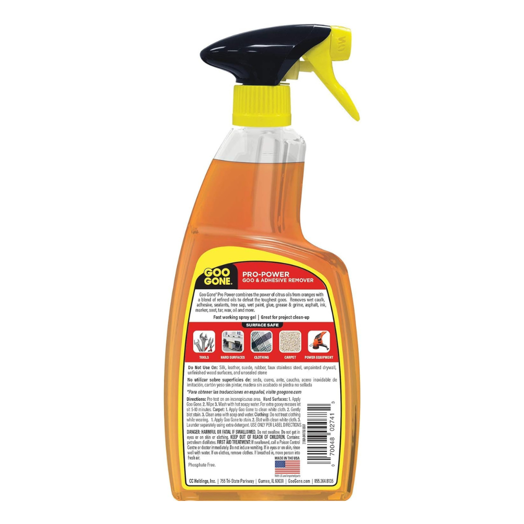 Goo Gone Pro-Power Goo & Adhesive Remover Surface Safe Citrus Power 24 fl oz / 710ml