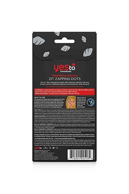 Yes To Tomatoes Detoxifying Charcoal Zit Zapping Dots, 24 Count