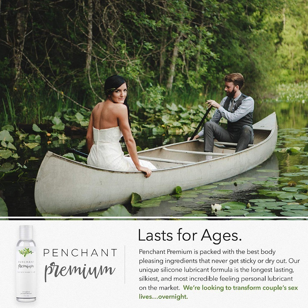 Penchant Premium Personal Lubricant for Sensitive Skin, Silicone Based for Women and Men (4 fl oz)