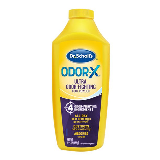 Dr. Scholl's Odor X Ultra Odor-Fighting Foot Powder All-Day Odor Protection, 6.25 oz. / 177g