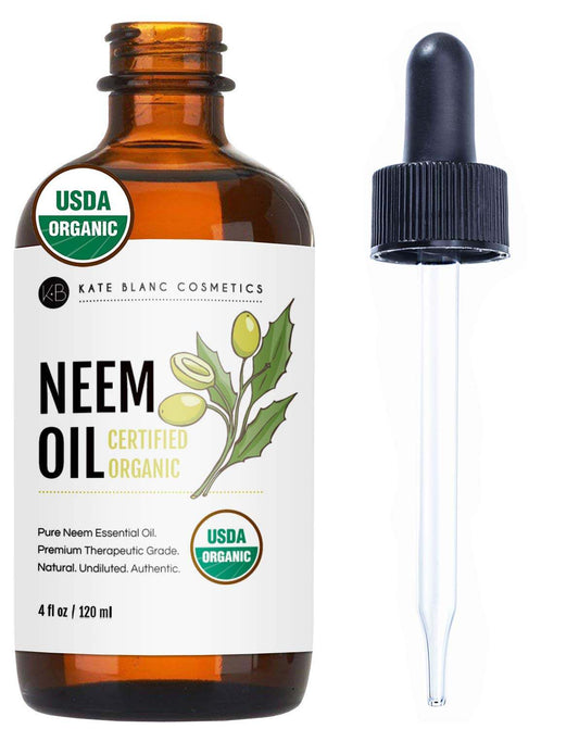Kate Blanc Cosmetics Organic Neem Oil for Healthier Hair, 4 fl.oz / 120ml