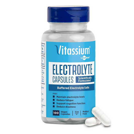 Vitassium Electrolyte Capsules Buffed Electrolytes Salts 100 Vegan Capsules