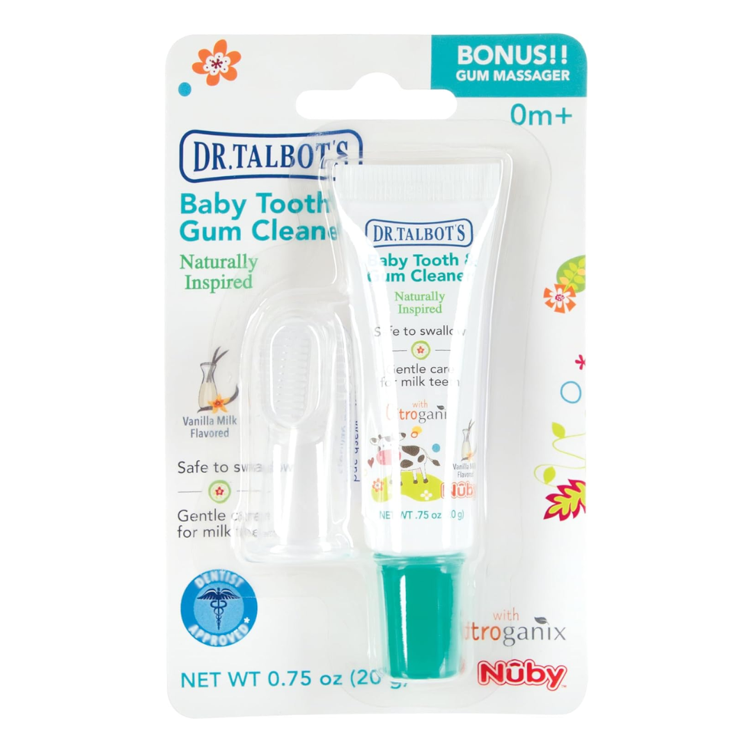 Dr. Talbot's Baby Tooth & Gum Cleaner with Citroganix Vanilla Milk Flavored, 0.75 oz / 20 g