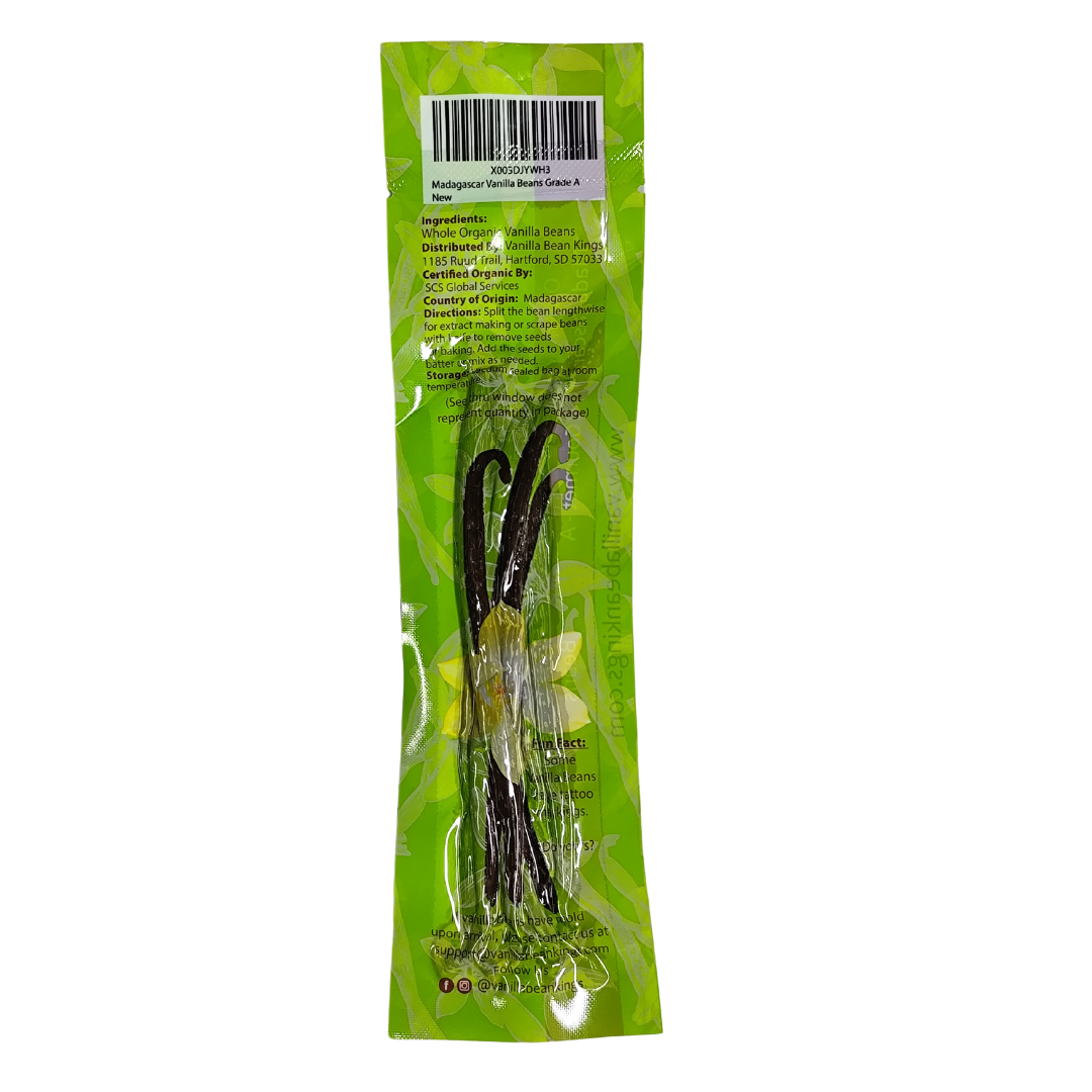 Vanilla Bean Kings Madagascar Vanilla Beans, 10 Beans