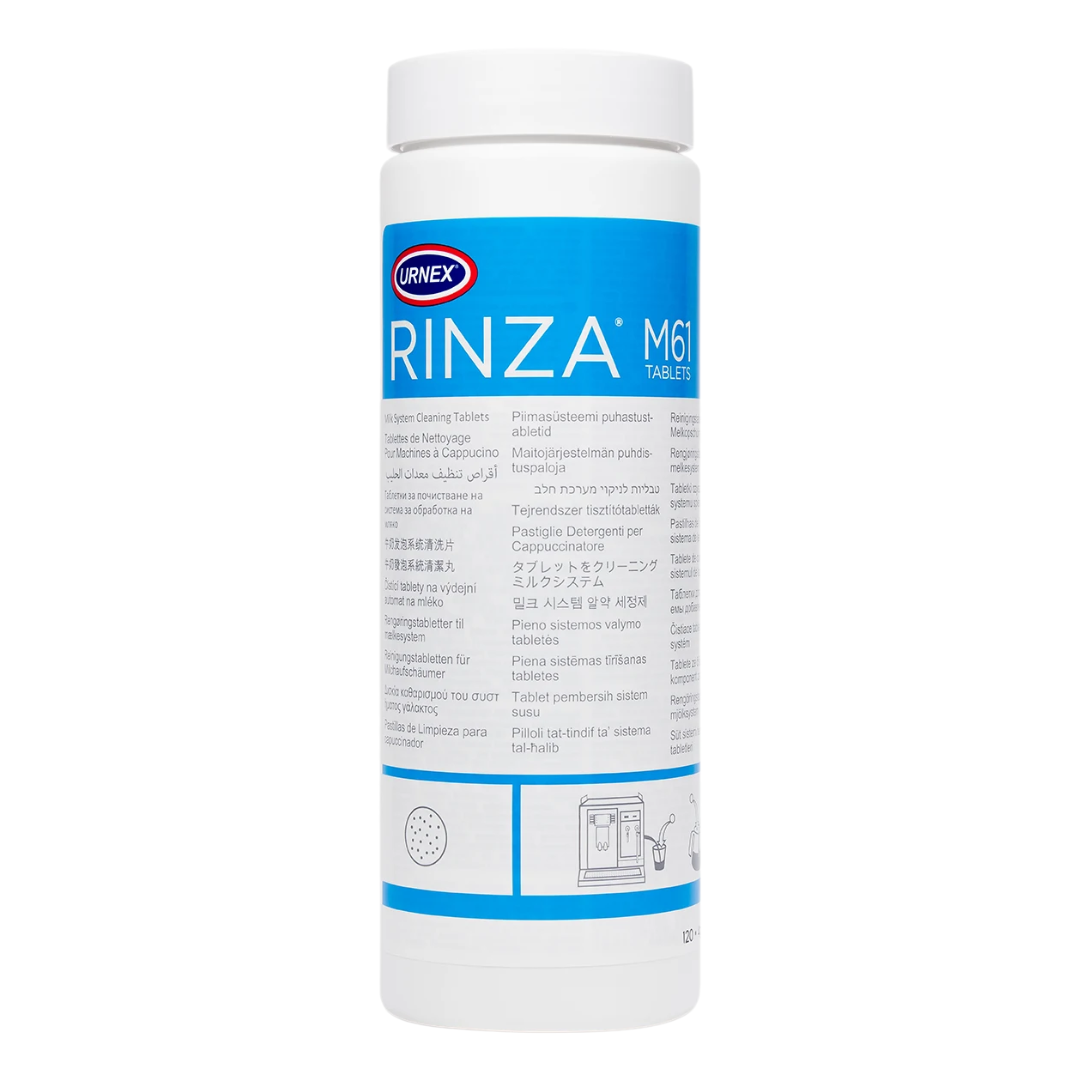 Urnex Rinza M61 Milk System Cleaning Tablets for Coffee & Espresso Machines
