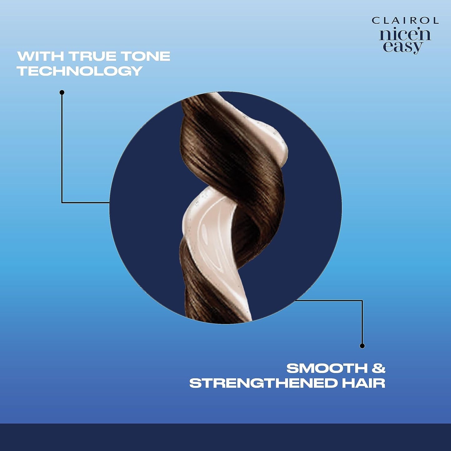 Clairol Nice'n Easy Blend of 3 Tones & Highlight Permanent Hair Dye (6R Light Auburn) 1 Application