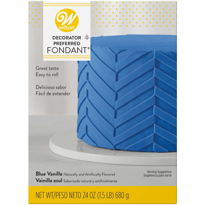 Wilton Decorator Preferred Blue Vanilla Fondant, 24 oz. / 680g