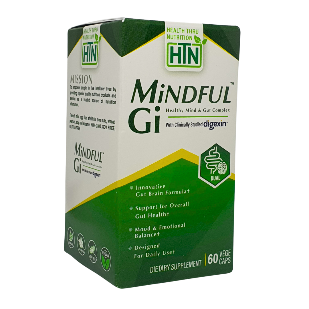 Health Thru Nutrition Mindful GI Healthy Mind & Gut Complex Supplement 60 Vege Caps