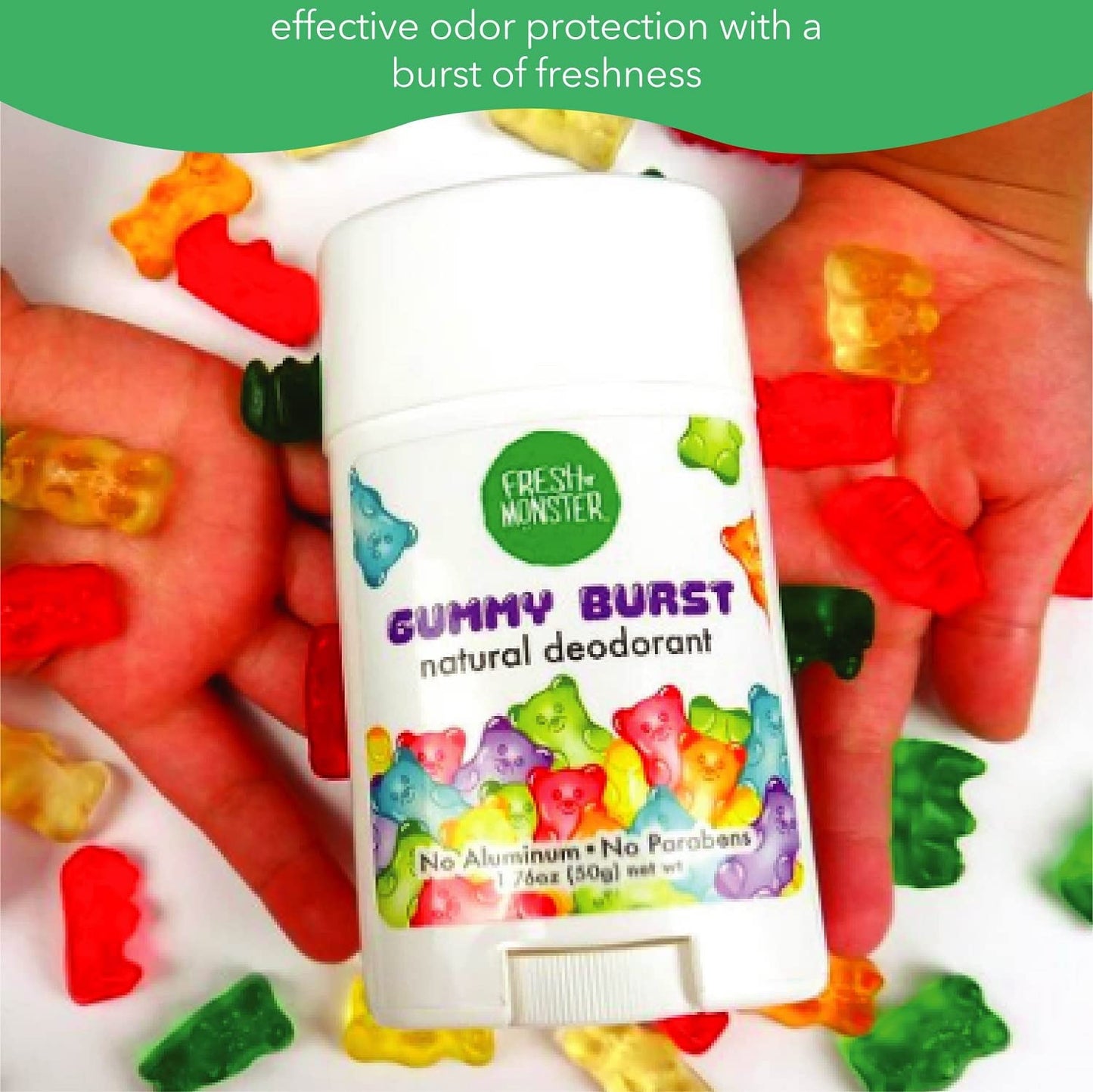 Fresh Monster Gummy Burst Natural Deodorant 1.7oz / 50g