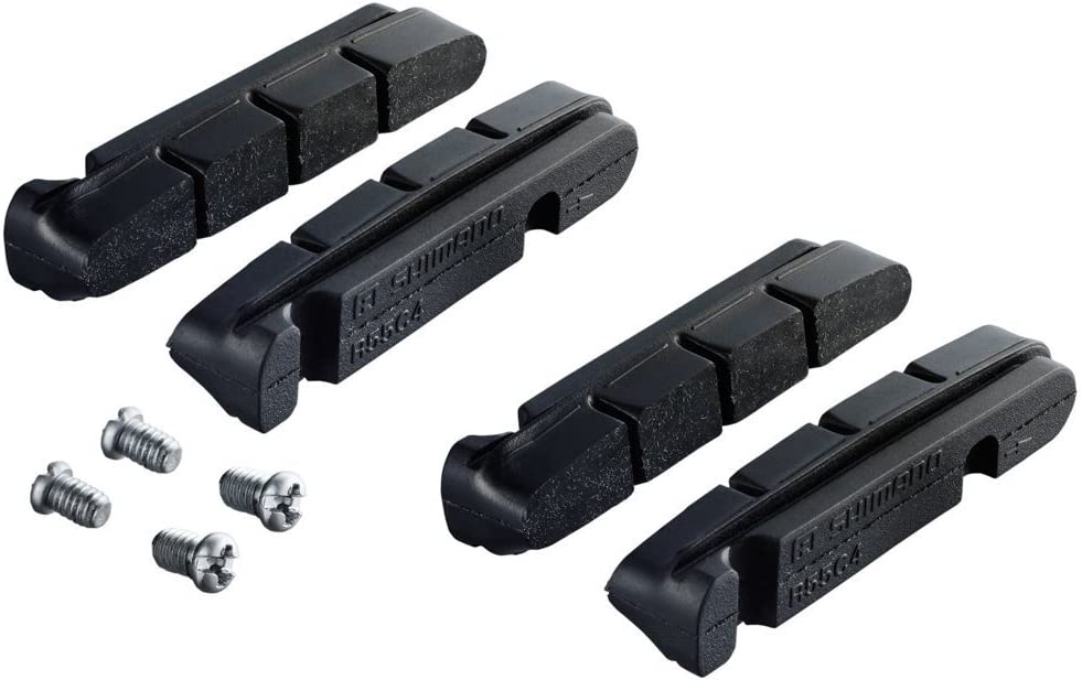 Shimano Brake Pads R55C4 Dura Ace/Ultegra/105 with Fixing Bolts 2 Pairs