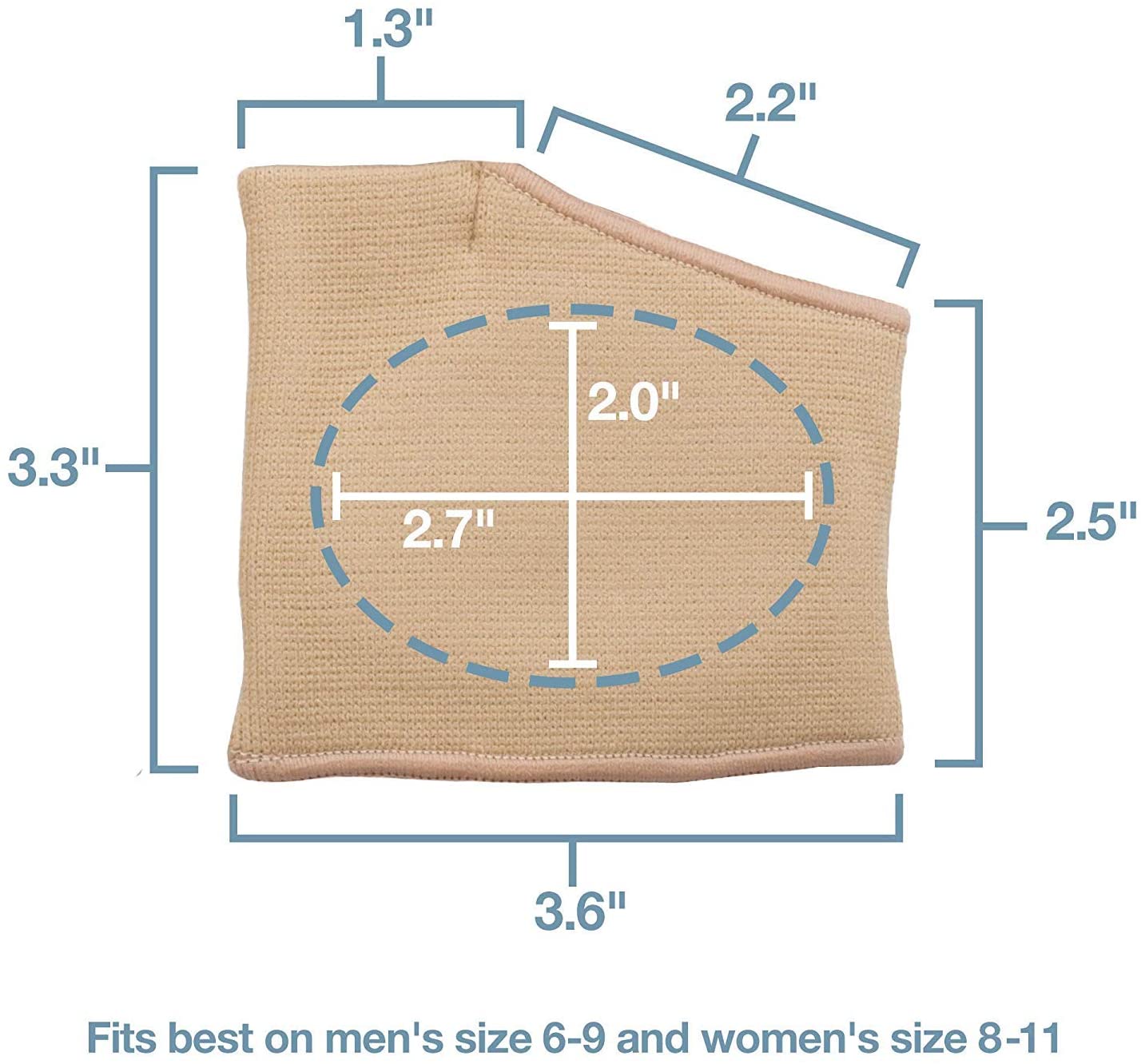 ZenToes Metatarsal Pads for Women and Men - 4 Pack Ball of Foot Cushions