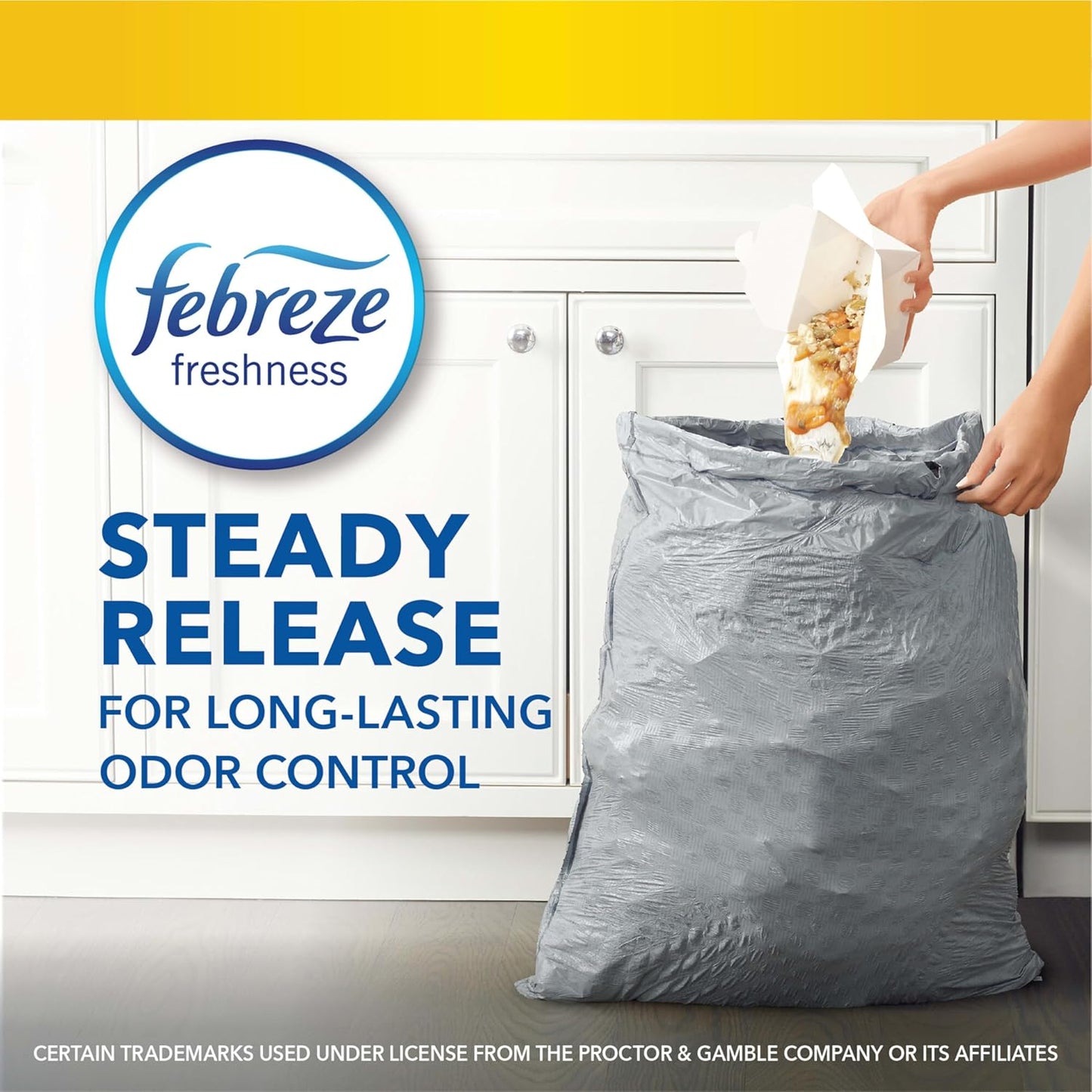 Glad Force Flex Tall Kitchen Drawstring Trash Bags 13 Gallon, Febreze Fresh Clean, 110 Bags
