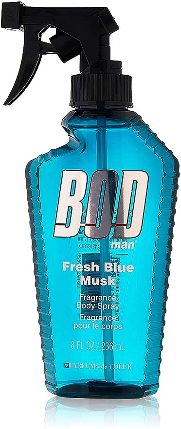 Bod Man Fresh Blue Musk Body Spray 8 oz