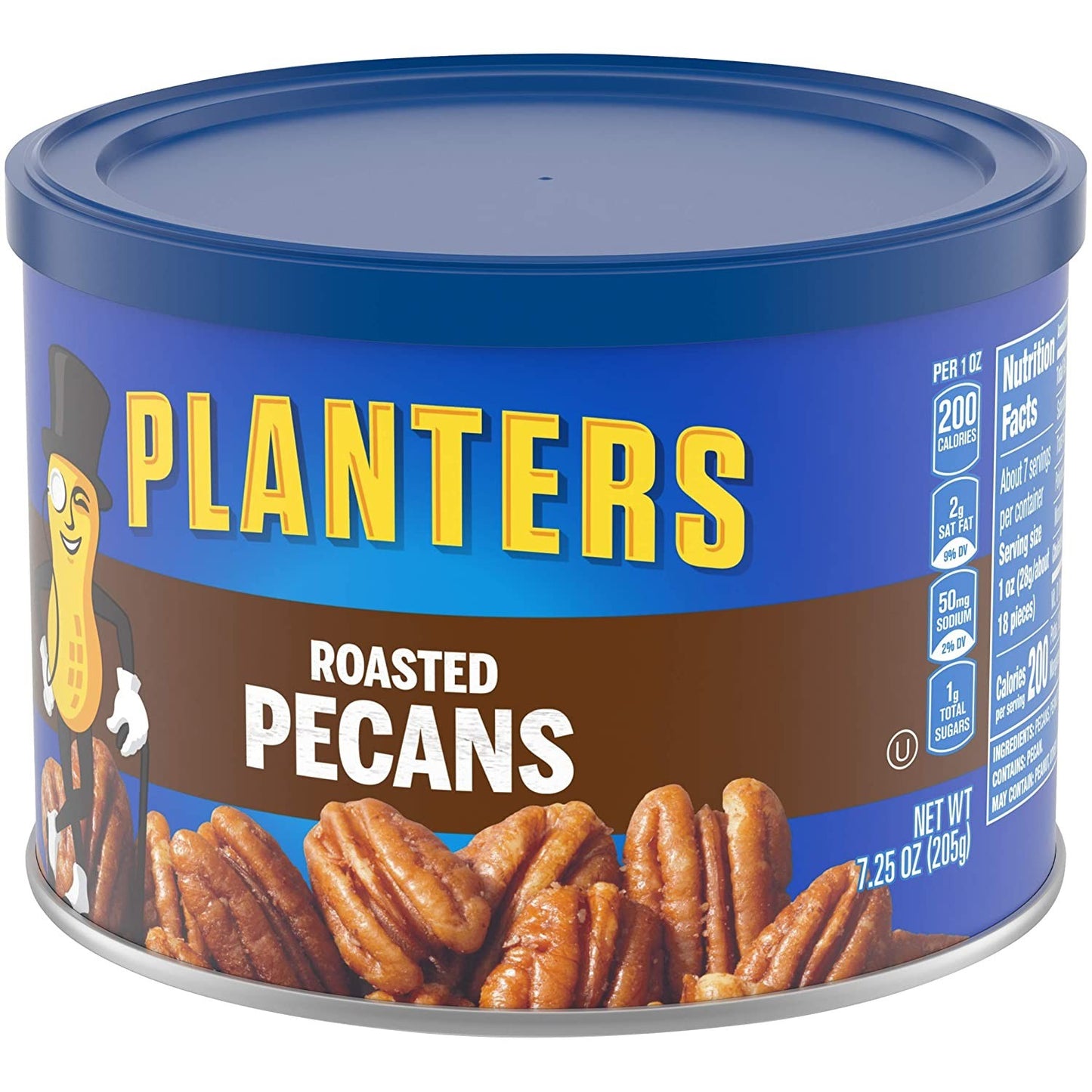 EXP 09/2025 PLANTERS Roasted Pecans 7.25 oz / 205 g Resealable Boat