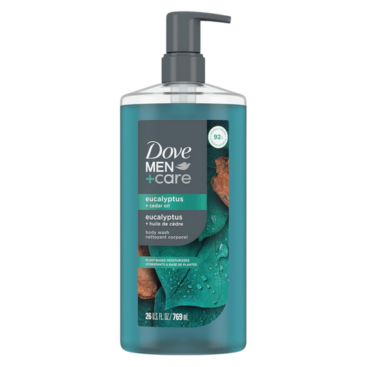 Dove Men Plus Care Eucalyptus + Cedar Oil Body Wash, 769 ml / 26 fl oz