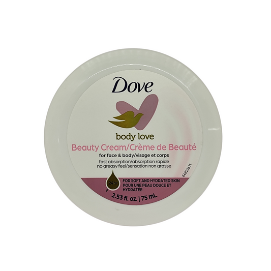 Dove Body Love Beauty Cream for Face & Body, 75 ml / 2.53 fl. oz.