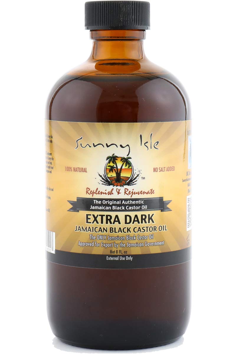 Sunny Isle Replenish & Rejuvenate Extra Dark Jamaican Black Castor Oil 8 Oz