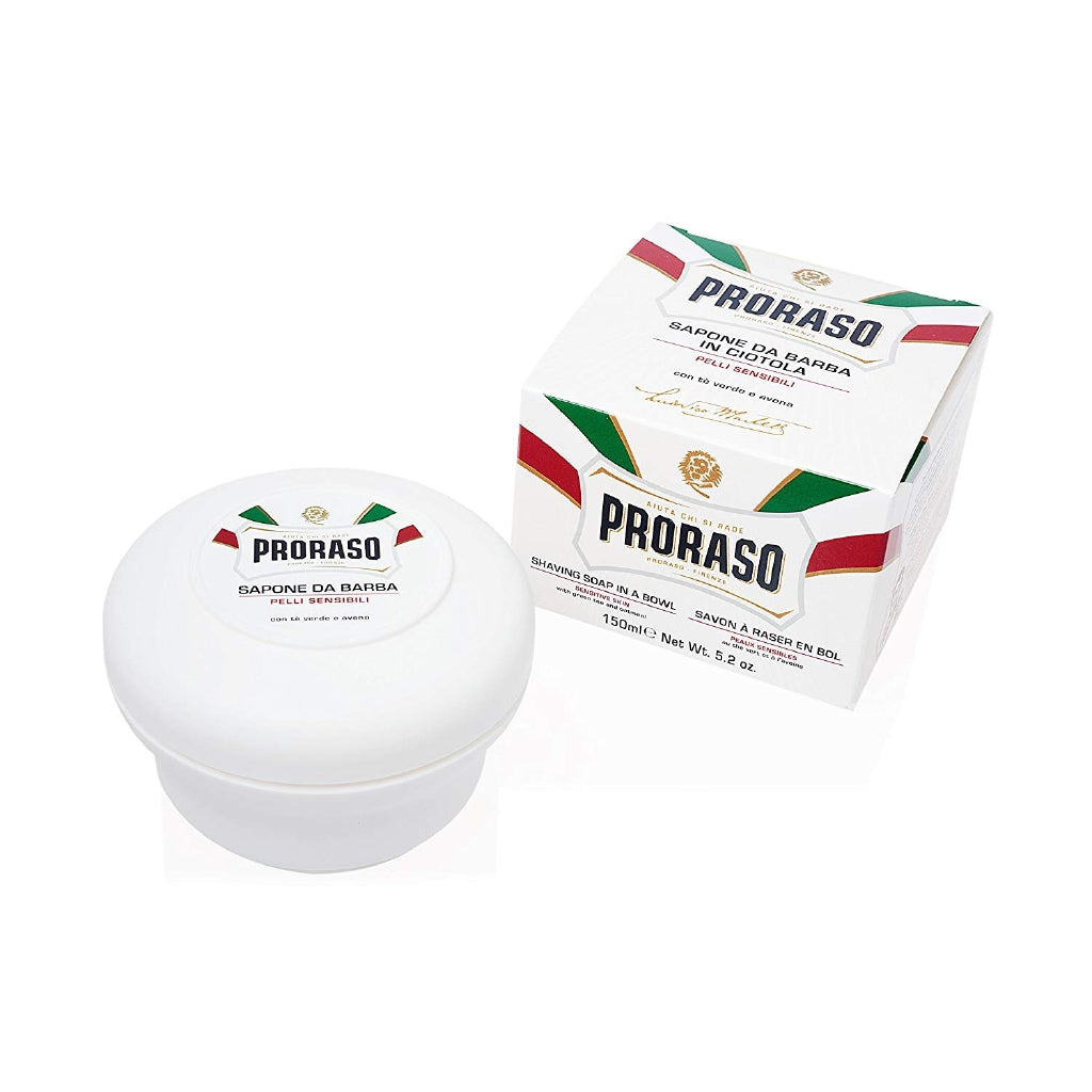 Proraso Shaving Soap in a Bowl, Sensitive Skin, 5.2 Oz