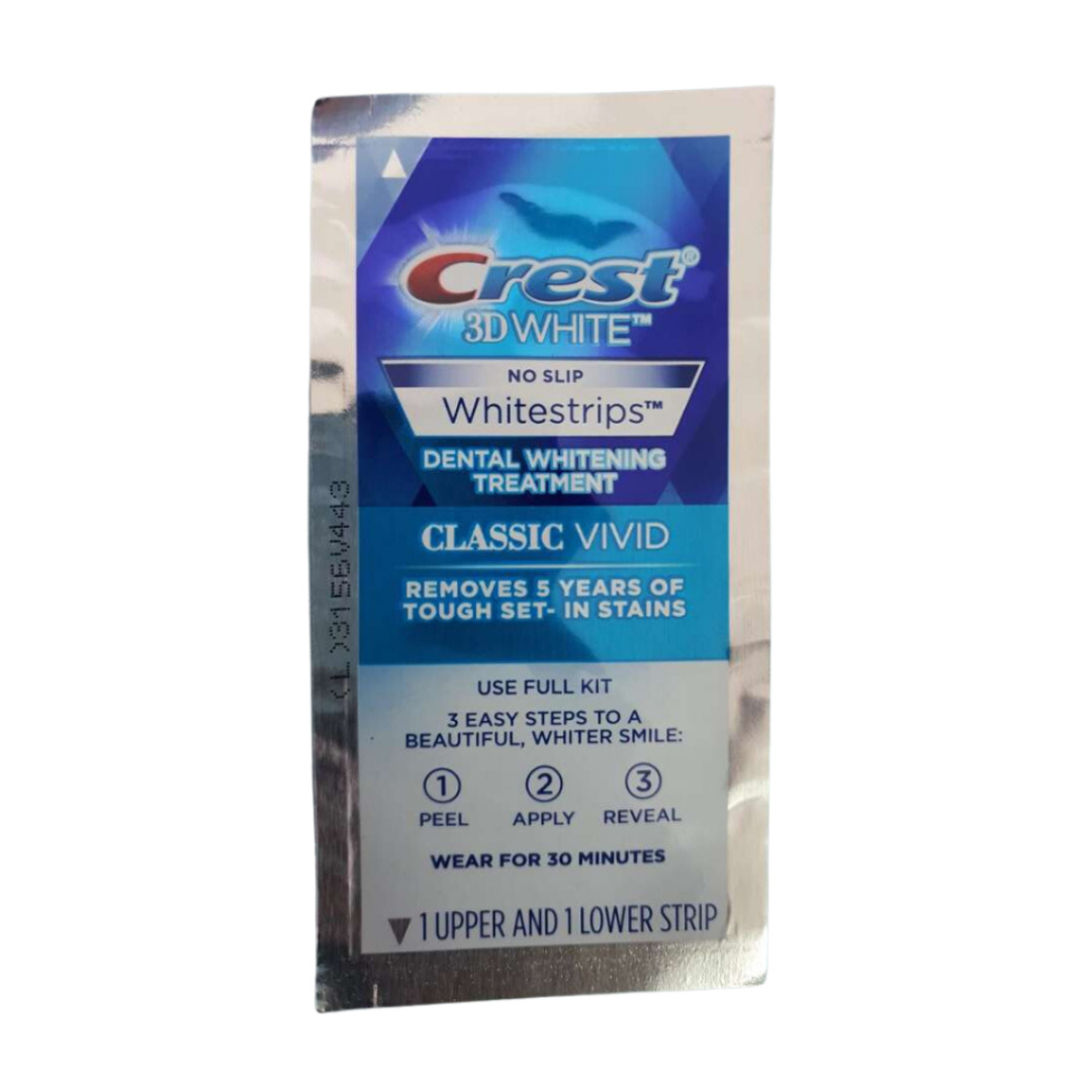 Crest 3D White No Slip Whitestrips Dental Whitening Treatment