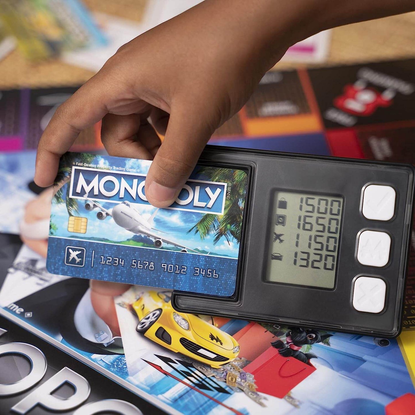 Monopoly Super Electronic Banking Board Game, Electronic Banking Unit, for Ages 8 and Up