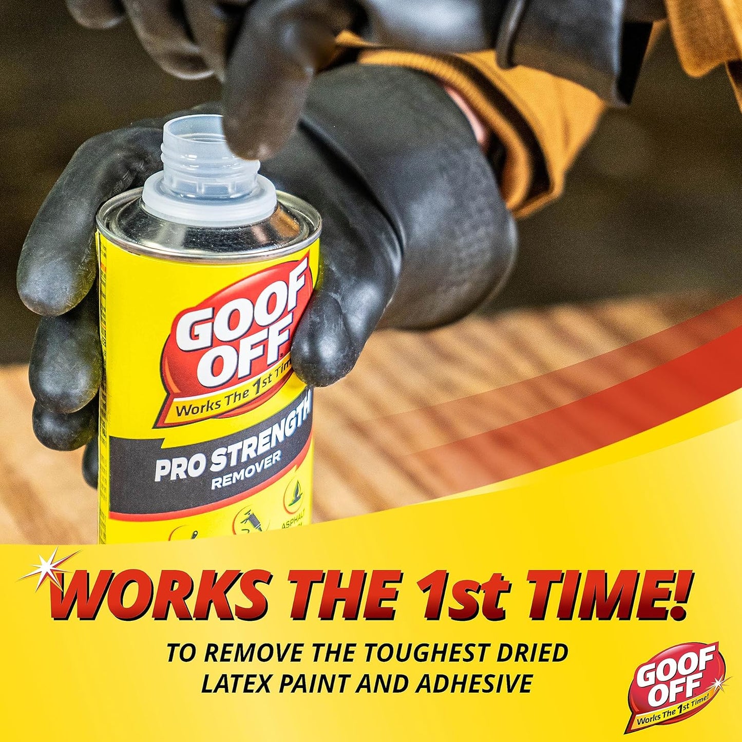 Goo Off Pro Strength Paint, Adhesive, Asphalt Remover 6 fl oz / 177ml