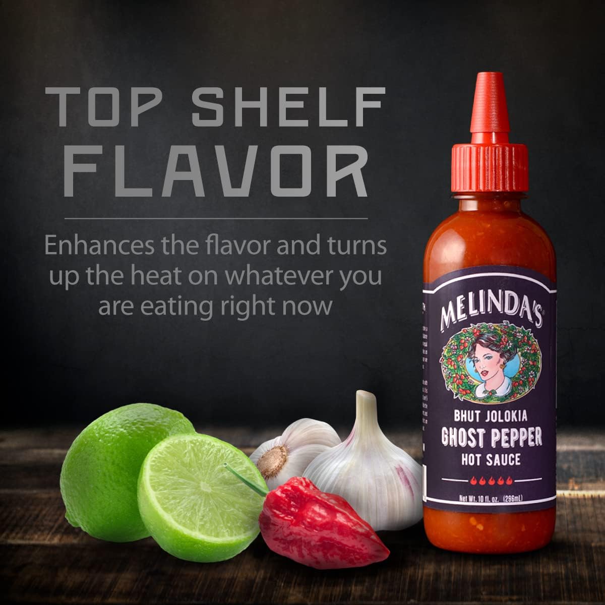 Melinda's Bhut Jolokia Ghost Pepper Hot Sauce, 296 ml / 10 fl. oz.