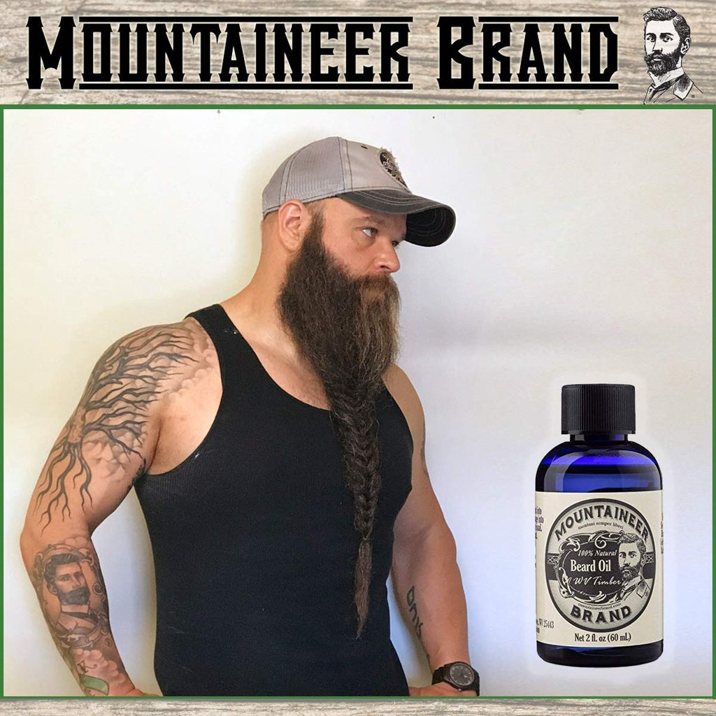 Mountaineer Brand 100% Natural Beard Oil Timber Scent, 2 fl.oz / 60ml