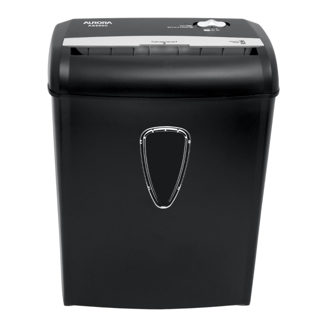 Aurora AS890C 8 Sheet Light Duty Crosscut Paper Shredder, 120V (NO BOX)