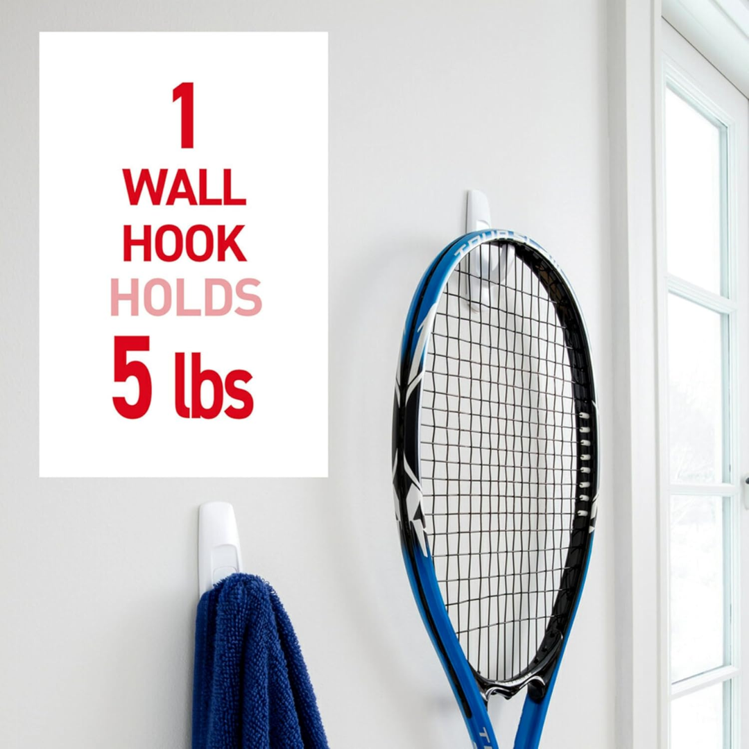 3M Command Large Wall Hooks, 7 Hooks & 12 Strips