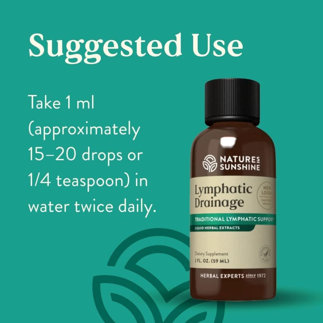Nature's Sunshine Lymphatic Drainage, 2 oz / 59 ml