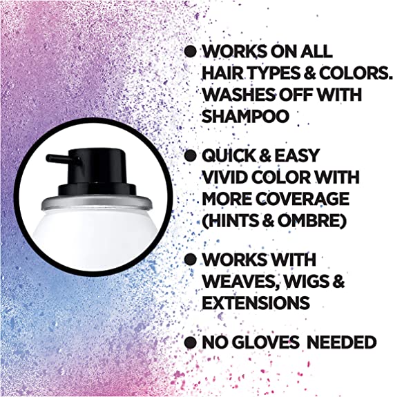 L'Oreal Paris Colorista Spray 1 - Day Washable Temporary Hair Color Silver01 2 Oz (57g)