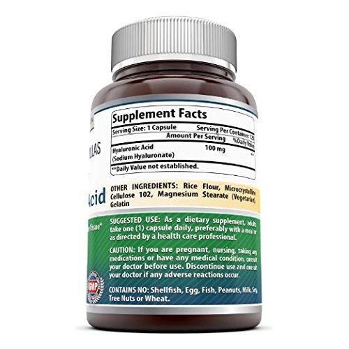Amazing Formulas Hyaluronic Acid 100mg (120 Capsules)