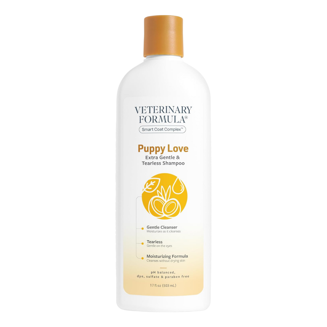Veterinary Formula Puppy Love Extra Gentle & Tearless Shampoo, 17 oz / 503 ml