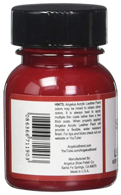 Angelus Acrylic Leather Paint (Scarlet Red)