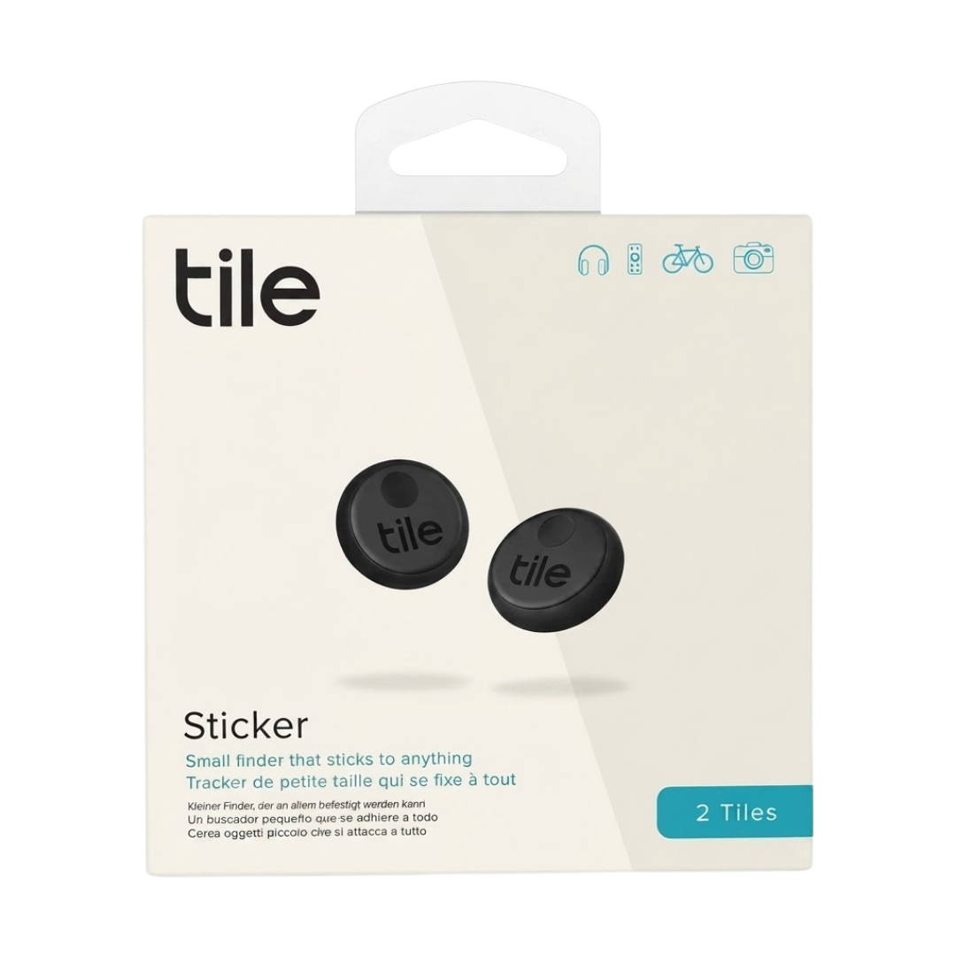 Tile Sticker 2020 Bluetooth Tracker, Adhesive Small Item Finder, 2 Count