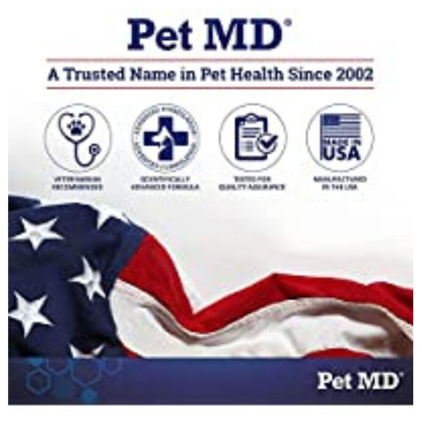 Pet MD Ear Wipes for Dogs Aloe Vera and Eucalyptus Advanced Veterinary Formula 100 Soft Wipes