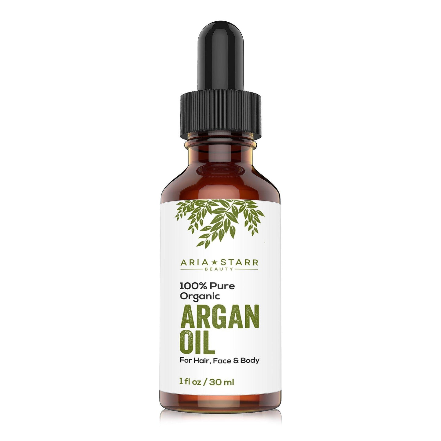 Aria Starr Beauty 100% Pure Organic, Argan Oil For Hair Face and Body (1 fl.oz / 30ml)